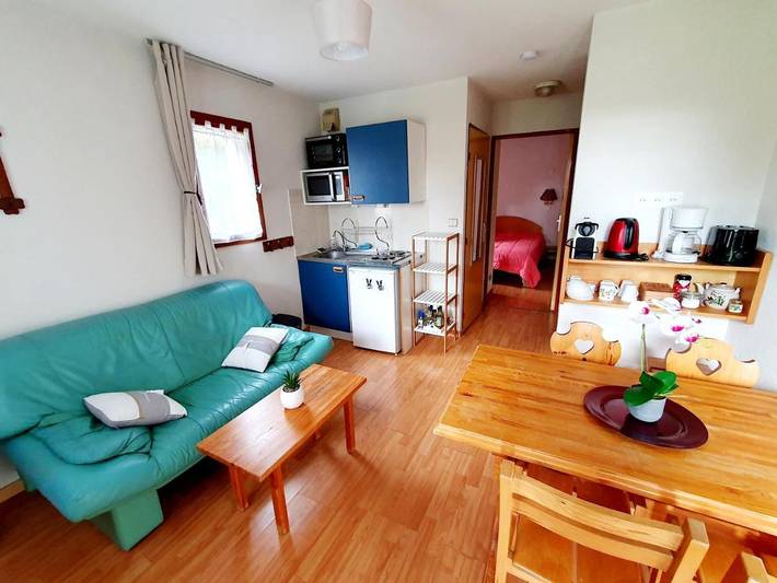 Gîte pour 2 personnes, avec terrasse à Bois-d'Amont