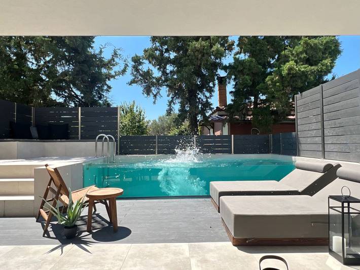 Ferienhaus für 6 Personen, mit Garten und Balkon, kinderfreundlich in Chalkidiki