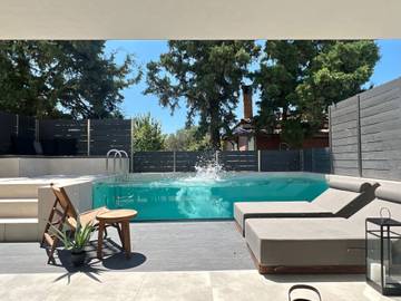 Ferienhaus für 6 Personen, mit Balkon und Garten, kinderfreundlich in Chalkidiki