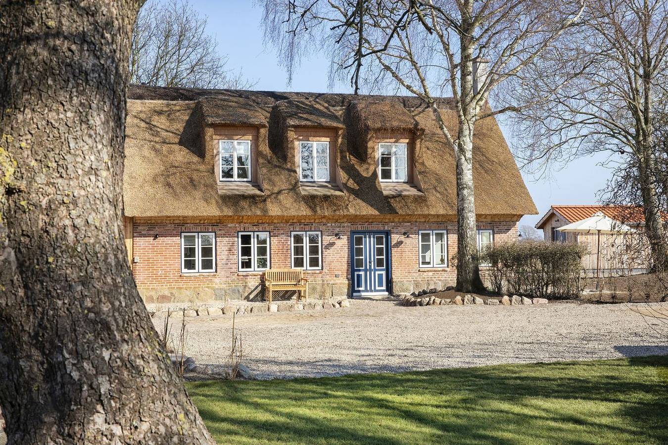 Stilvoll renovierte Reetdachkate in Hasselberg, Kappeln en omgeving