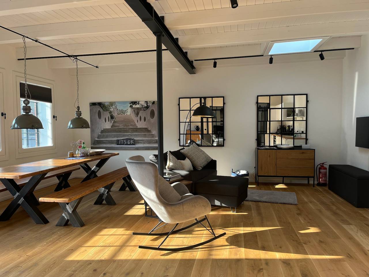 Hel lejlighed, Apartment 'Loft 2 Im 1. Stock' with Wi-Fi in Frederiksstad, Eider-Treene-Sorge