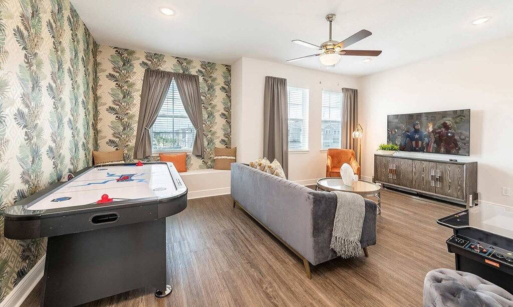 Chic Home with Gaming Loft at Encore in Disney World