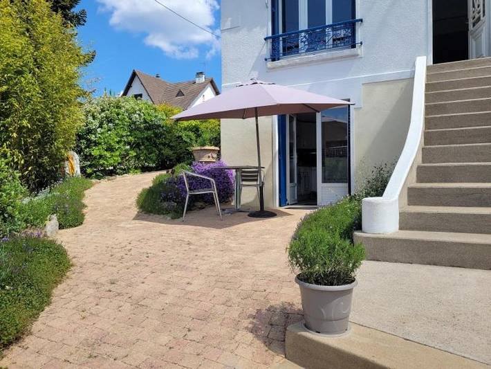 Appartement de vacances pour 2 personnes, avec vue ainsi que jardin et terrasse