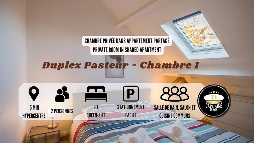 Chambre d’hôte pour 2 personnes
