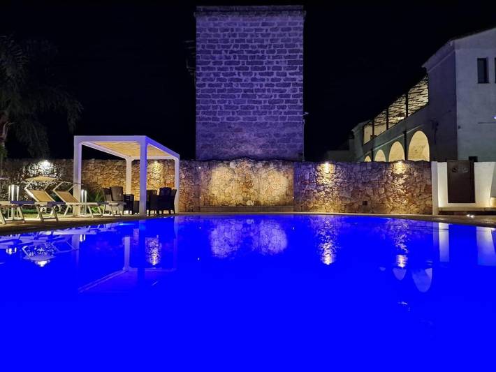 B&b per 7 persone, con Balcone e Terrazza nonché Giardino e Piscina in Porto Selvaggio
