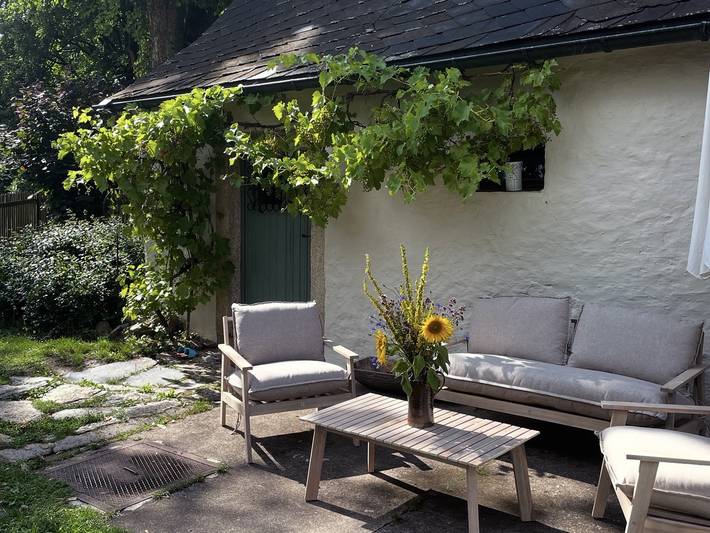 Ferienwohnung für 6 Personen, mit Balkon/Terrasse und Terrasse sowie Garten in Naila