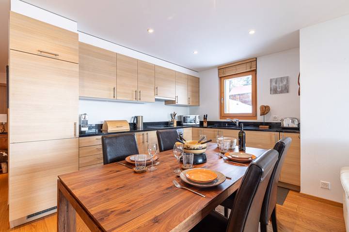 Gîte pour 4 personnes, avec Balcon ainsi que Jacuzzi et Sauna à Veysonnaz - 3
