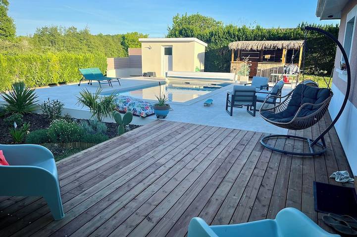 Villa pour 9 personnes, avec terrasse et jardin