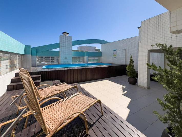 Casas e apartamentos de temporada para 6 pessoas, com piscina e vista e ainda jardim and sauna, adaptado a crianças em Capão da Canoa