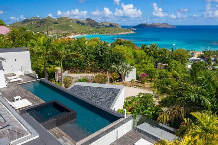 Vakantiehuis voor 10 personen, with tuin and zwembad as well as uitzicht in Saint-Barthélemy