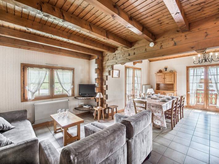 Chalet pour 8 personnes, avec balcon à Megève