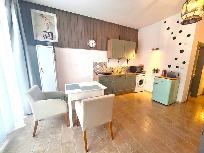 Ferienwohnung für 2 Personen, mit Balkon/Terrasse und Terrasse