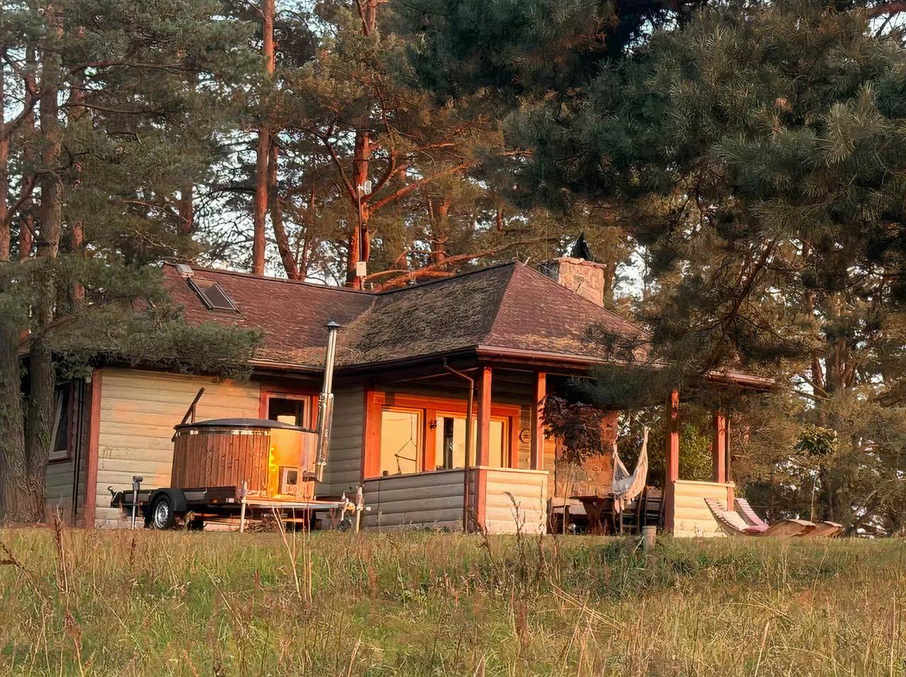 Cosy Cabin with Fireplace in Podlasie in Podlachien