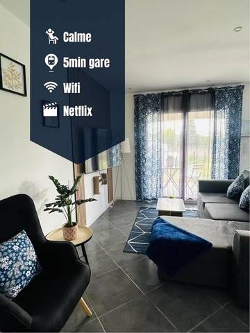 Gîte pour 6 personnes, avec jardin et vue à Tonneins