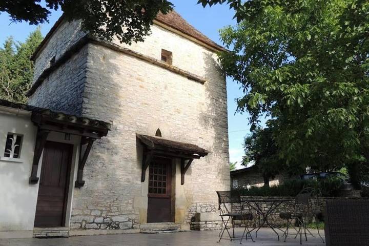 Maison de vacances pour 2 personnes, avec piscine et vue ainsi que jardin et terrasse