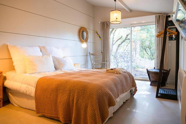 Appartement de vacances pour 3 personnes, avec vue et jardin