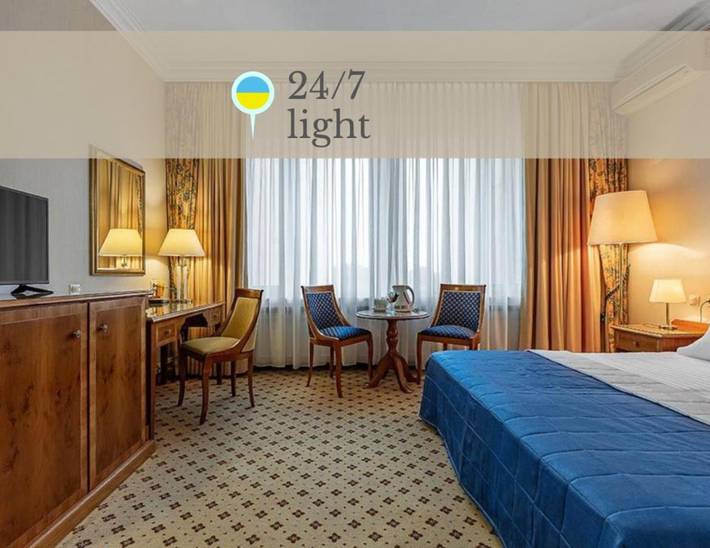 Hotel dla 2 osób, z widok i taras w Kijów