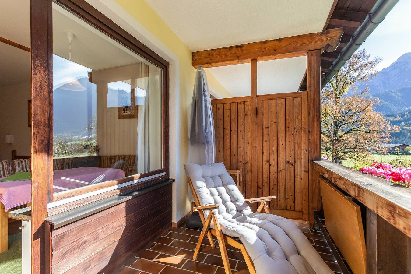 Ganze Wohnung, Ferienwohnung "5 Apartment mit Gartenblick" mit Bergblick, Privatem Balkon und Wlan in Schönau am Königssee, Berchtesgadener Alpen