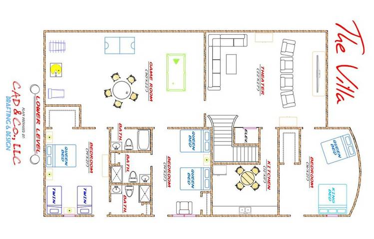 Vacation rental for 24 people, with yard in Lake Oconee