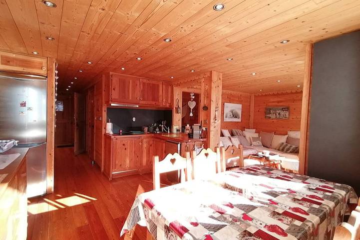 Ganze Wohnung, 3-Zimmer-Wohnung für 7 Personen, renoviert, sonniger Balkon in Pra-Loup, Uvernet-Fours