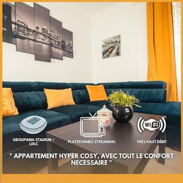 Gîte pour 4 personnes à Décines-Charpieu