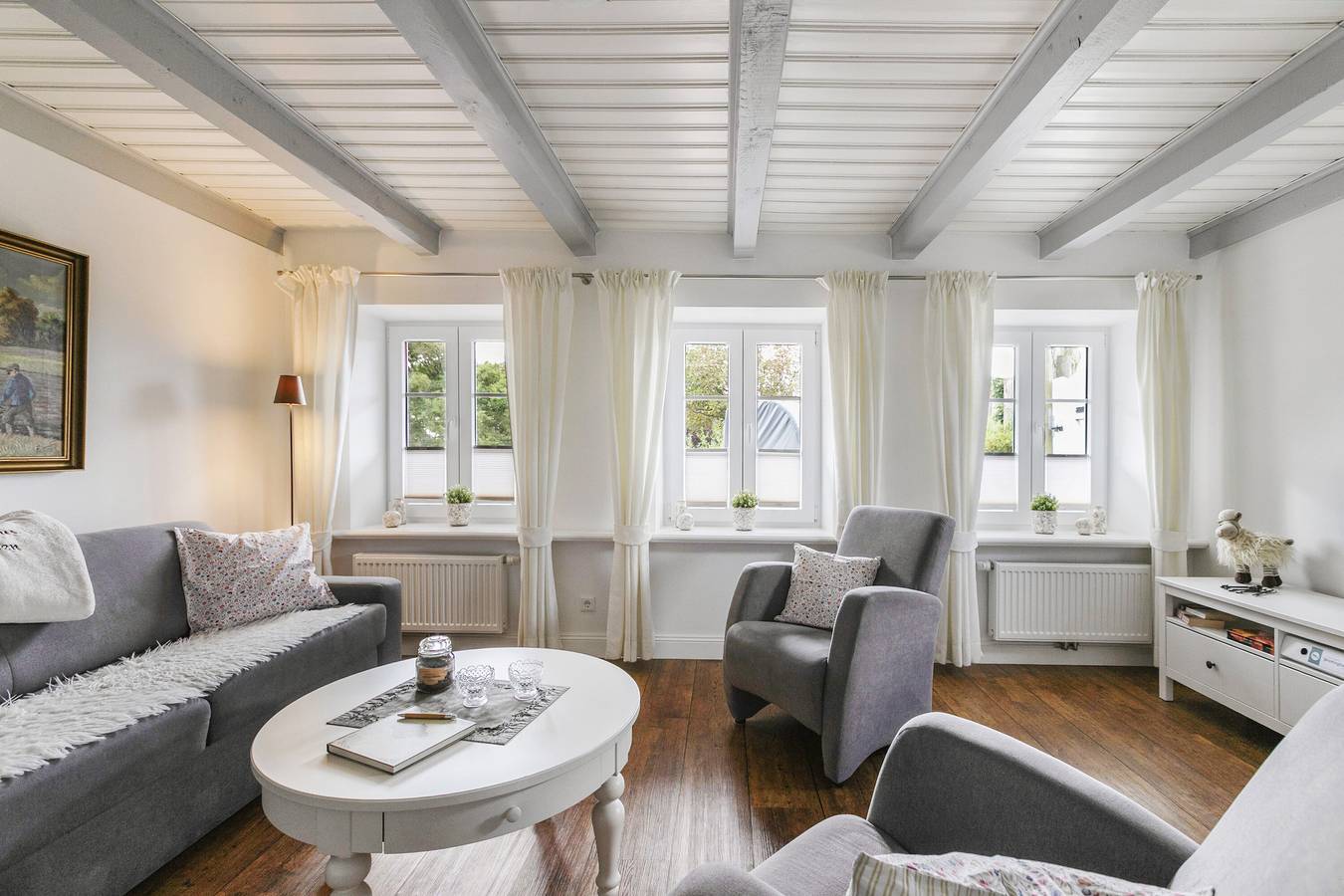 Ganze Wohnung,  'Fewo Luzie' mit privater Terrasse, Gemeinschaftsgarten und Wi-Fi in Emmelsbüll-Horsbüll, Nordfriesland