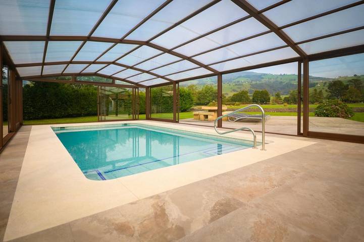 Casa rural para 20 personas, con Terraza y Jardín además de Piscina y Vistas en Villacarriedo