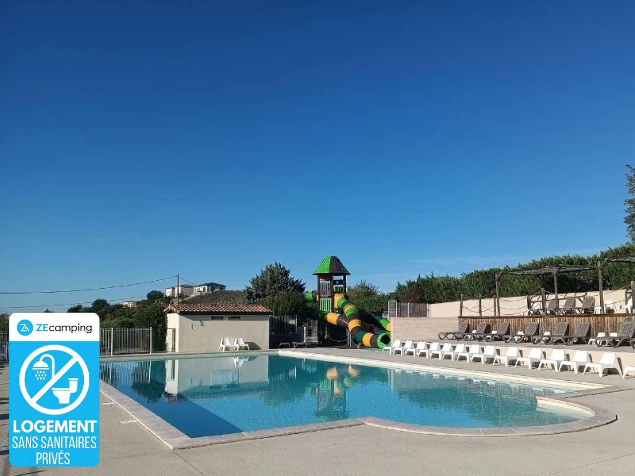 Zecamping 3 étoiles piscine chauffée locatif 20m2 in Lussas, Ardèche