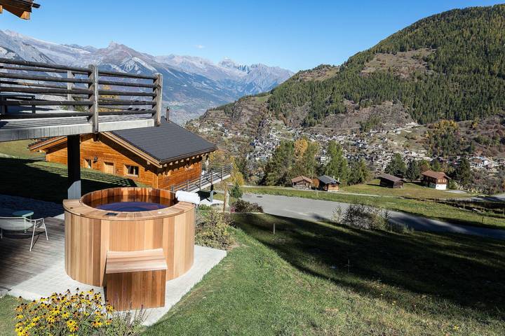 Chalet für 10 Personen, mit Terrasse im Wallis - 4
