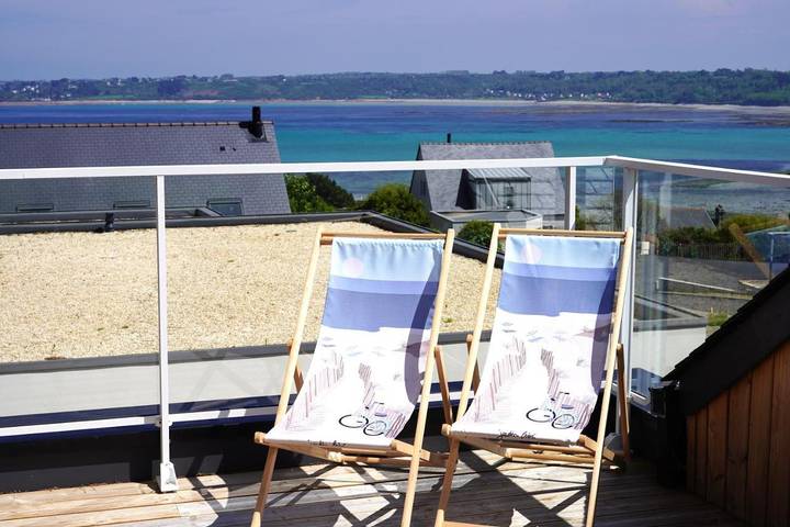 Maison de vacances pour 6 personnes, avec jardin et vue à Perros-Guirec