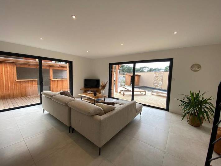 Maison de vacances pour 8 personnes, avec jardin ainsi que vue et piscine dans Lacanau Ocean