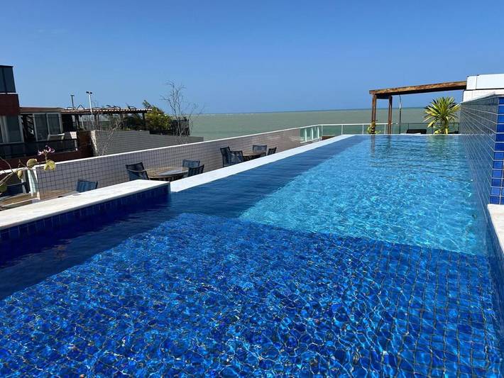 Casas e apartamentos de temporada para 4 pessoas, com vista e piscina e ainda sauna and terraço, com animais de estimação em Bessa