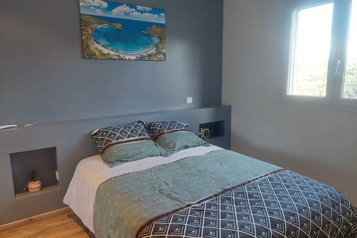 Grande Villa 10/12 Pers vue mer + Véhicule in Alata, Ajaccio und Umgebung