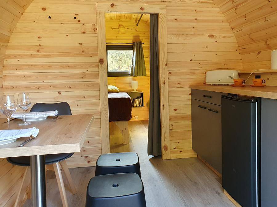 Camping Des Favards - Alojamiento 4 personas - Alojamiento inusual - Tonneau 4pl - sin instalaciones sanitarias in Violès, Vaucluse