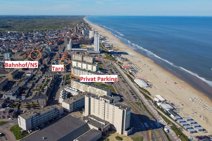 Ganze Wohnung, Apartment Tara am Strand mit Privatparkplatz in Zandvoort, Niederländische Nordsee