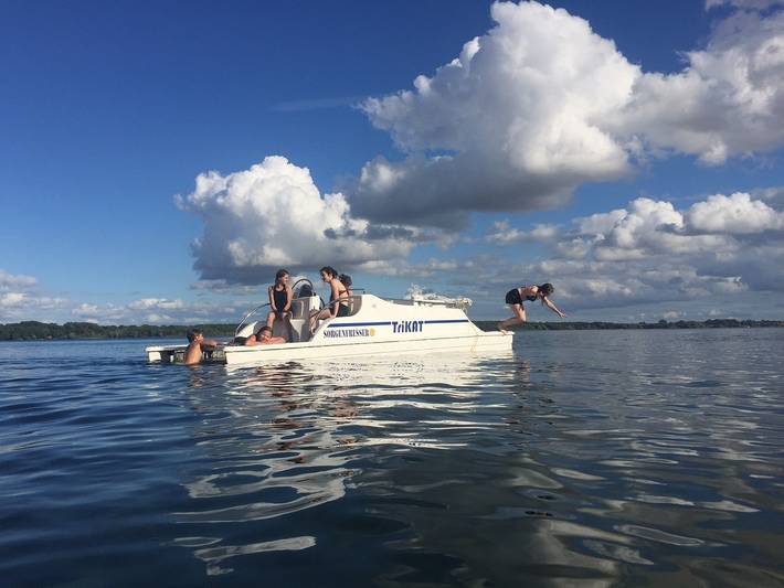 Ferienwohnung für 11 Personen, mit Garten und Sauna in Dobin am See