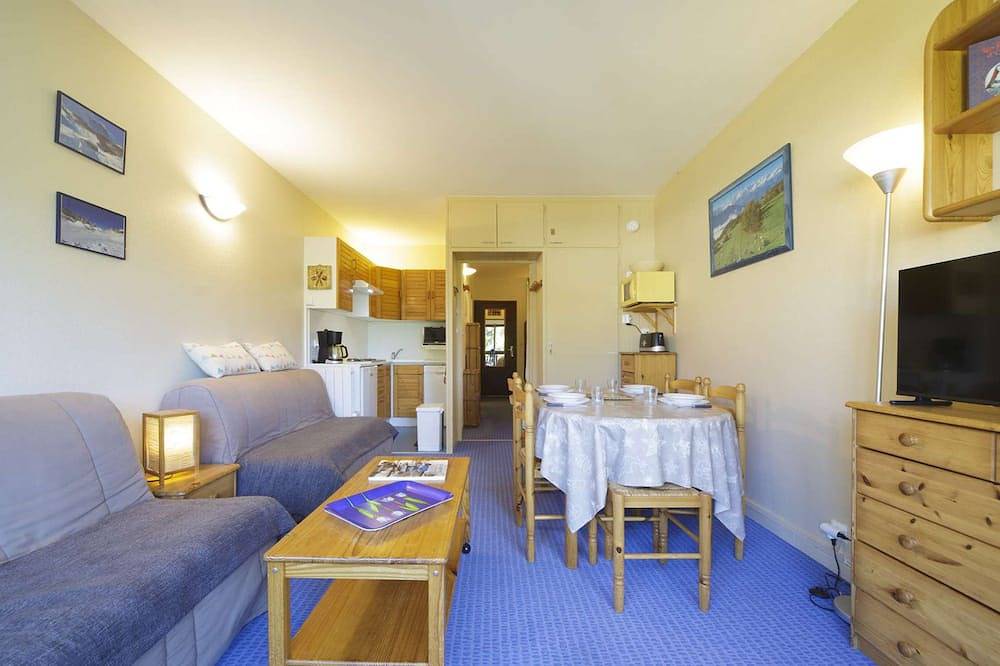 Ganze Wohnung, Studio im Resort mit Aufzug - Blick auf Skipisten in Gourette, Eaux-Bonnes