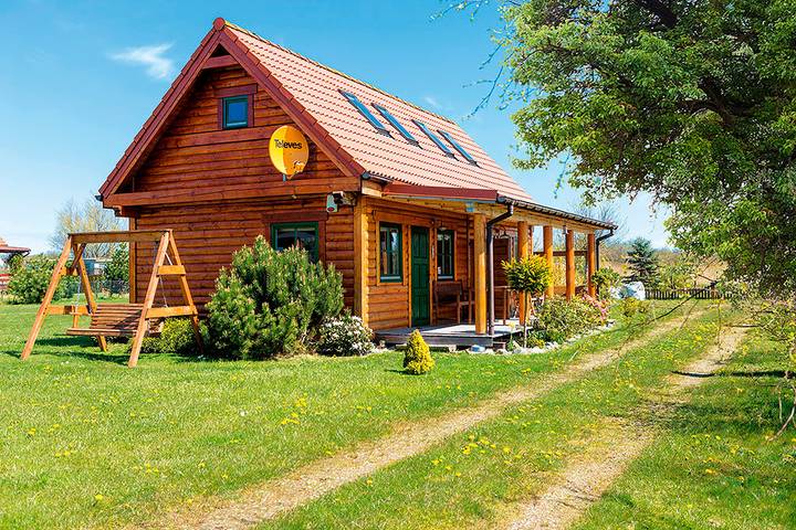 Ferienhaus für 5 Personen, mit Sauna und Terrasse sowie Garten, mit Haustier in Polen
