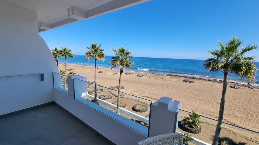 Apartamento para 6 personas, con terraza y jardín en Los Pocillos