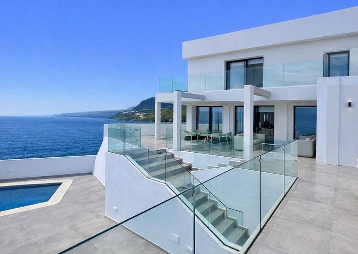 Casa rural para 10 personas, con vistas además de piscina y balcón en San Juan de la Rambla - 2