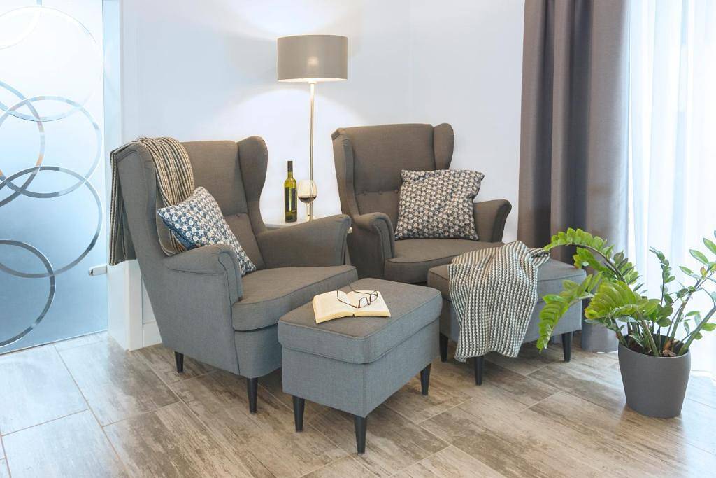 Ganze Ferienwohnung, Freie Sicht - Das Nordsee-Gesundheitshaus am Wattenmeer - Ferienwohnung Kegelrobbe, 45qm, 1 Schlafzimmer, max. 2 Personen in Dagebüll, Nordsee - Schleswig-Holstein