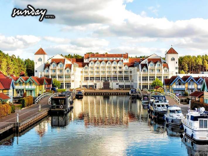 Ferienwohnung für 2 Personen, mit Balkon und Terrasse sowie Pool und Sauna im Ruppiner Land