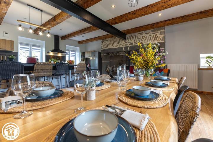 Gîte pour 10 personnes, avec sauna et terrasse ainsi que jacuzzi et jardin, animaux acceptés à Avèze - 3