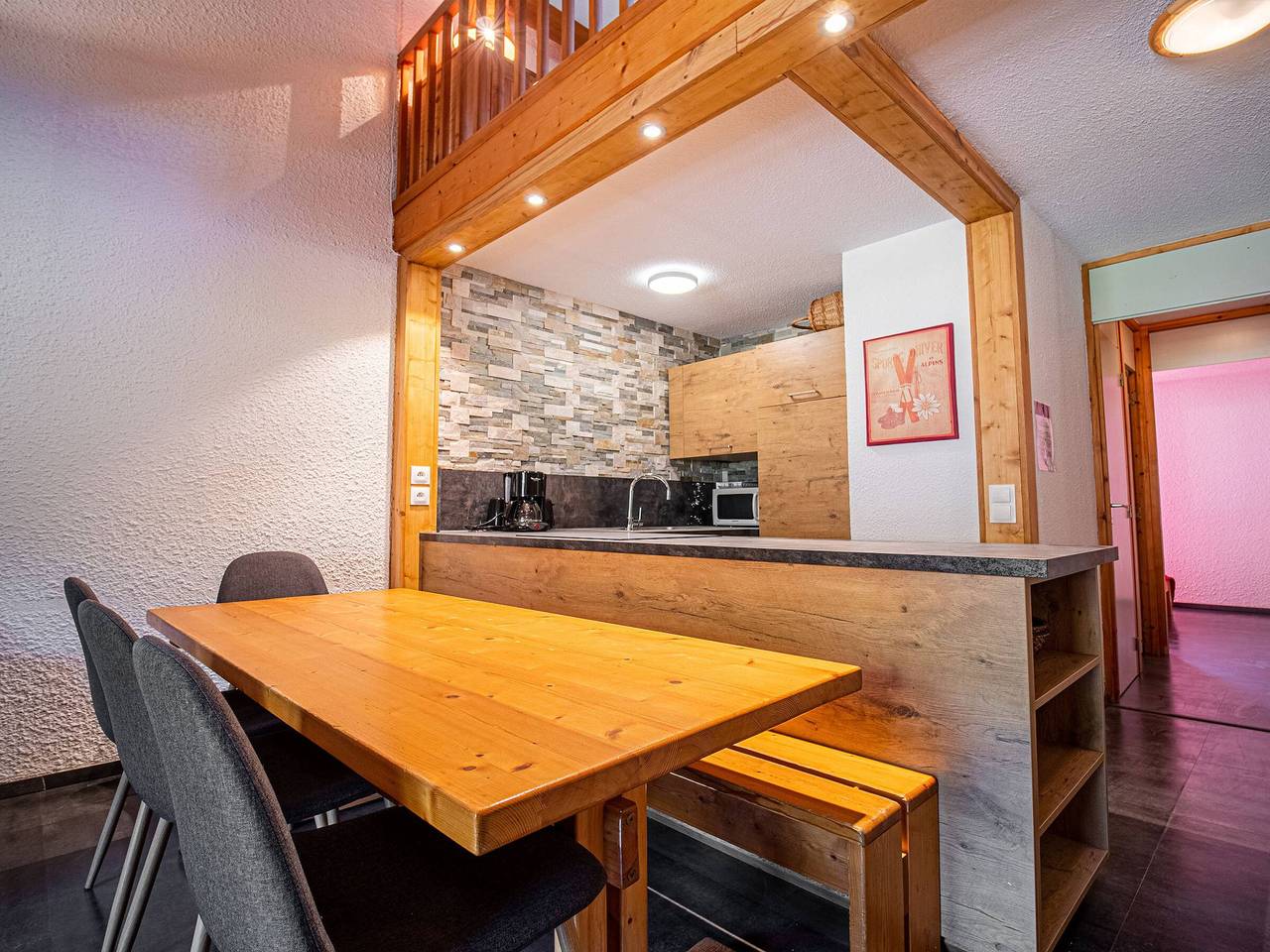 Apartamento entero, Dúplex con vista a pistas - Valmorel - 6 pers. in Valmorel, Les Avanchers-Valmorel