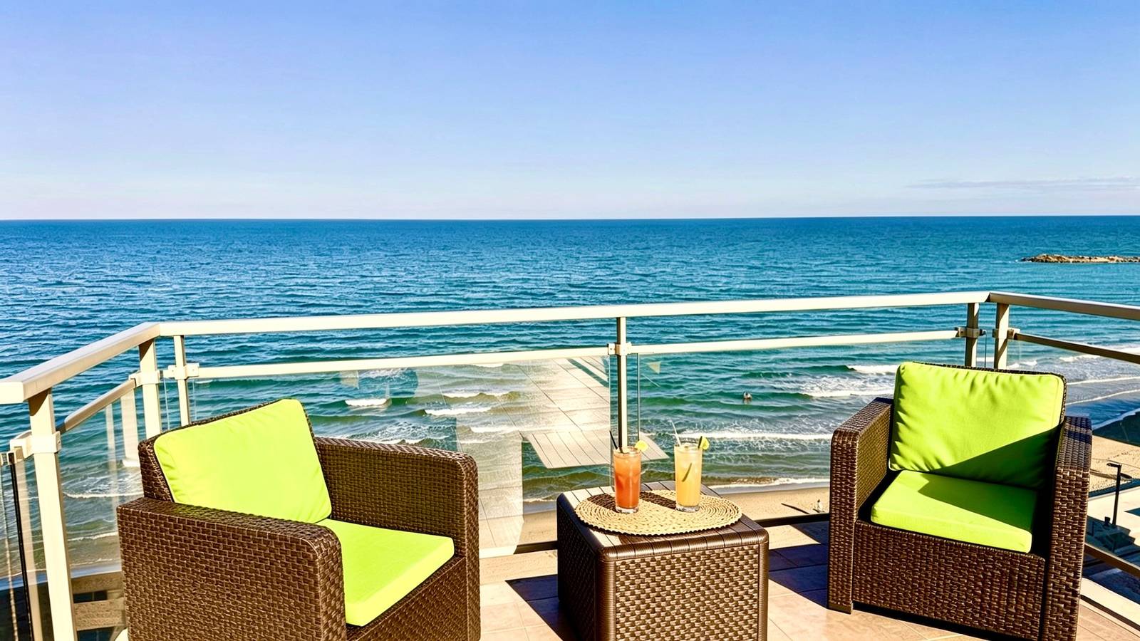 Apartamento vacacional entero, Beachfront Penthouse, 360 Large Private Terrace in Playa Morro de Gos, Oropesa del Mar