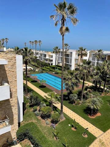 Gîte pour 4 personnes, avec vue et bassin pour enfant ainsi que piscine et jardin, animaux acceptés dans Dar Bouazza