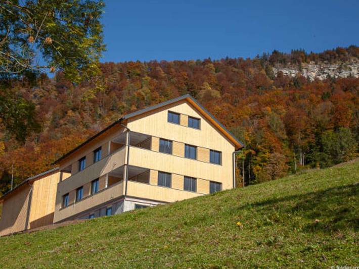 Ferienhaus für 5 Personen, mit Balkon und Garten sowie Ausblick in Mellau