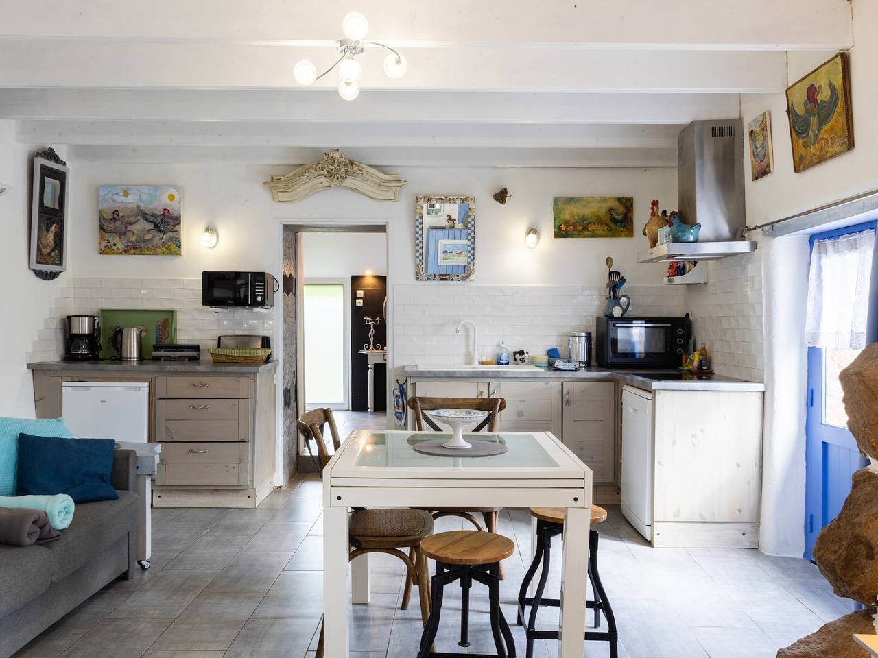 Ferienhaus 'Gite Atelier La Croix Blanche' mit privatem Garten, Wlan und Klimaanlage in Kermaria-Sulard, Rosa Granitküste