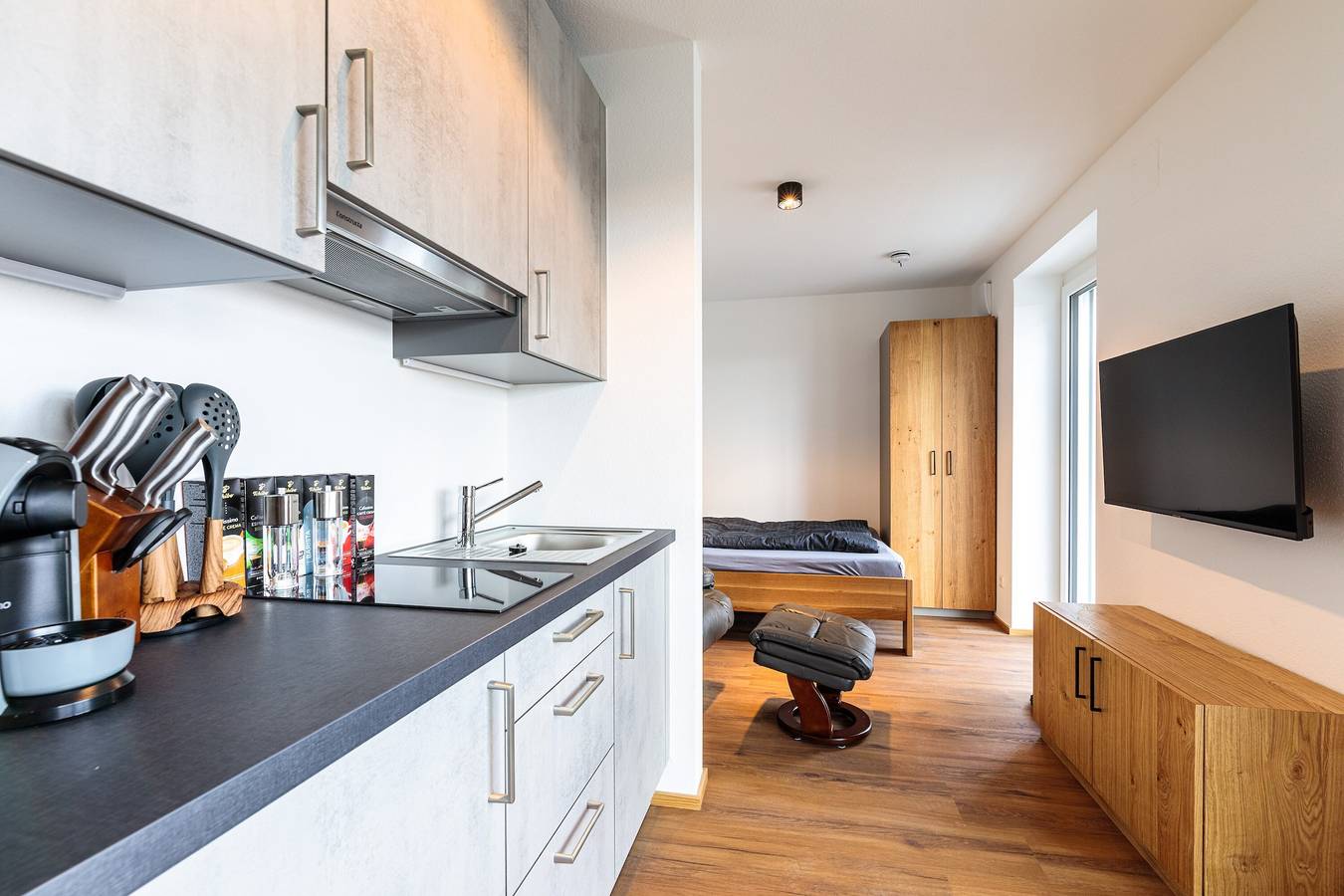 Ganze Wohnung, Premium Apartment Stadtblick 7 mit Xxl-Balkon in Pfullendorf, Region Bodensee-Oberschwaben