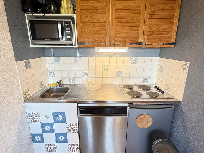 Ganze Wohnung, An der Piste, 2 Zimmer für 5 Pers, Balkon, Talblick in Prapoutel, Les Adrets
